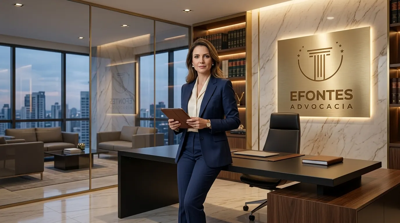 Sala de atendimento do E. Fontes Advocacia